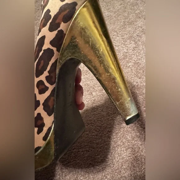 Coach Daisy Leopard Print Peep-Toe Heels✨VTG - Picture 6 of 16